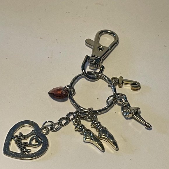 I Love Ballet Keychain NEW - Picture 2 of 3